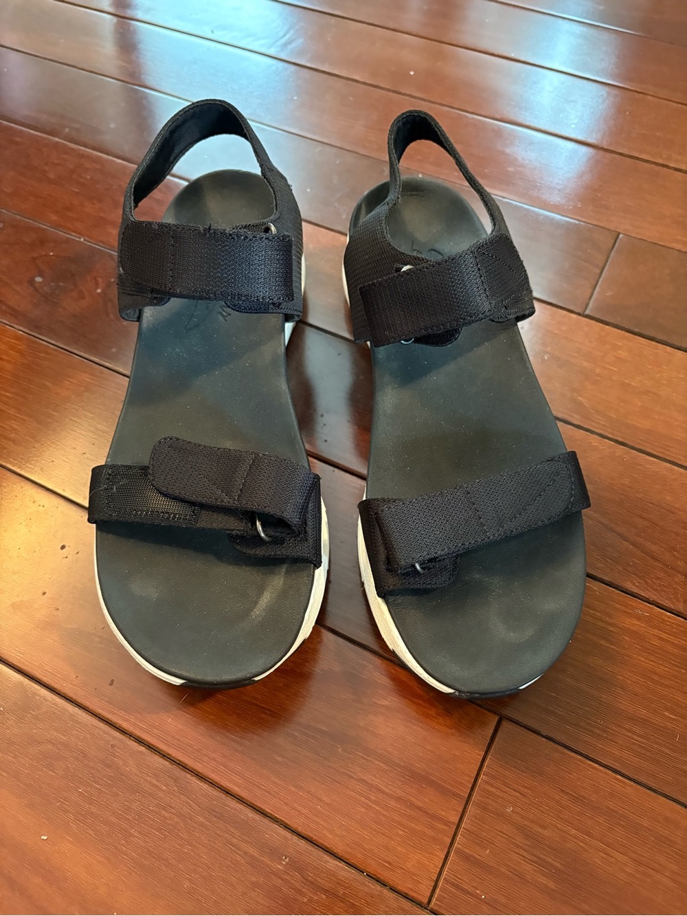 Black Women's Adjustable Strap Sandals